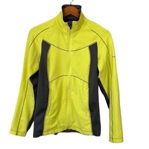 Columbia Athletic Full Zip Soft Shell Jacket High Low Stretchy Outdoor Gorpcore